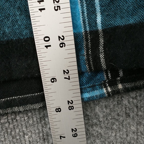 Backpacker Men's Flannel Shirt Multicolor M 15-15.5 Long Sleeve Plaid Acrylic - Picture 10 of 11